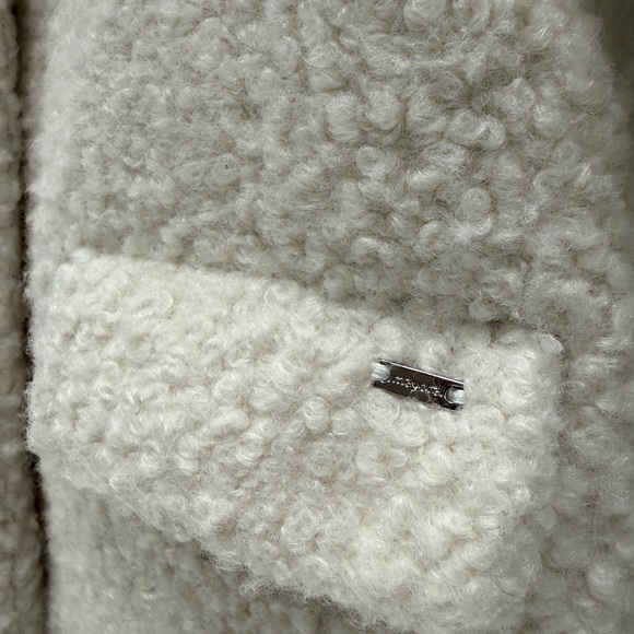 MAYORAL sz 5 white GIRLS faux shearling COAT - Picture 10 of 10